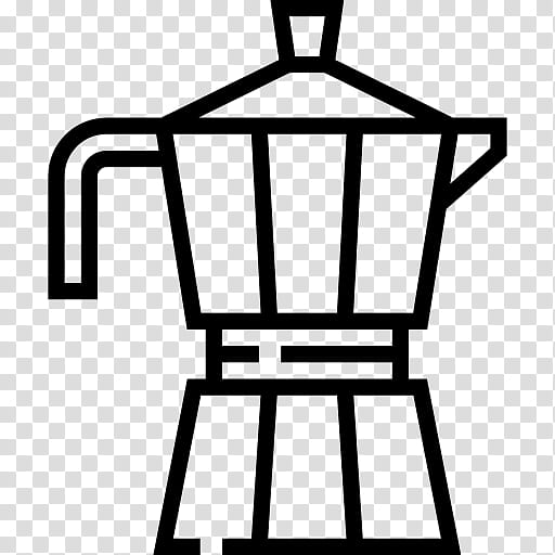 Kitchen, Moka Pot, Coffee, Coffeemaker, Kitchen Appliance, Coloring Book, Line Art, Table transparent background PNG clipart