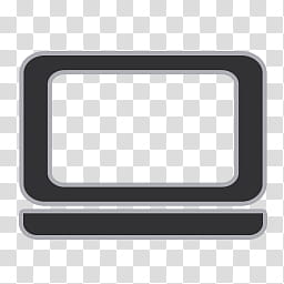 Flat Gray Icons, laptop, rectangular box transparent background PNG clipart