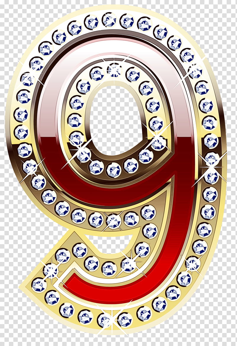 Gold Number, Numerical Digit, Digital Data, Mathematics, Circle, Symbol, Auto Part, Jewellery transparent background PNG clipart