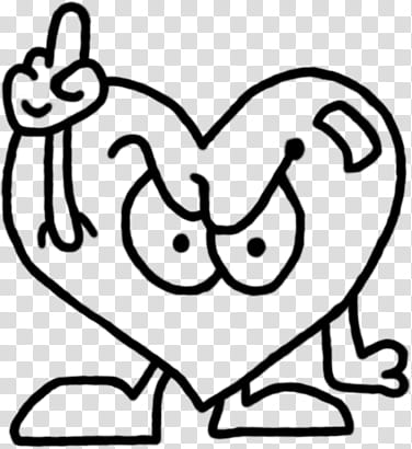 heart with arms and feet art transparent background PNG clipart