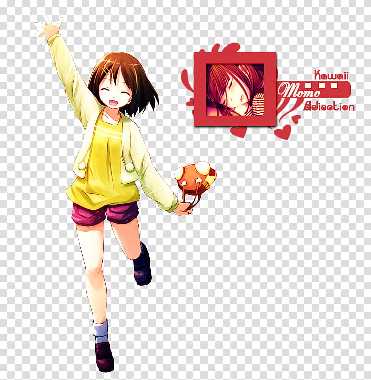 Renders N, brown-haired girl anime character transparent background PNG clipart