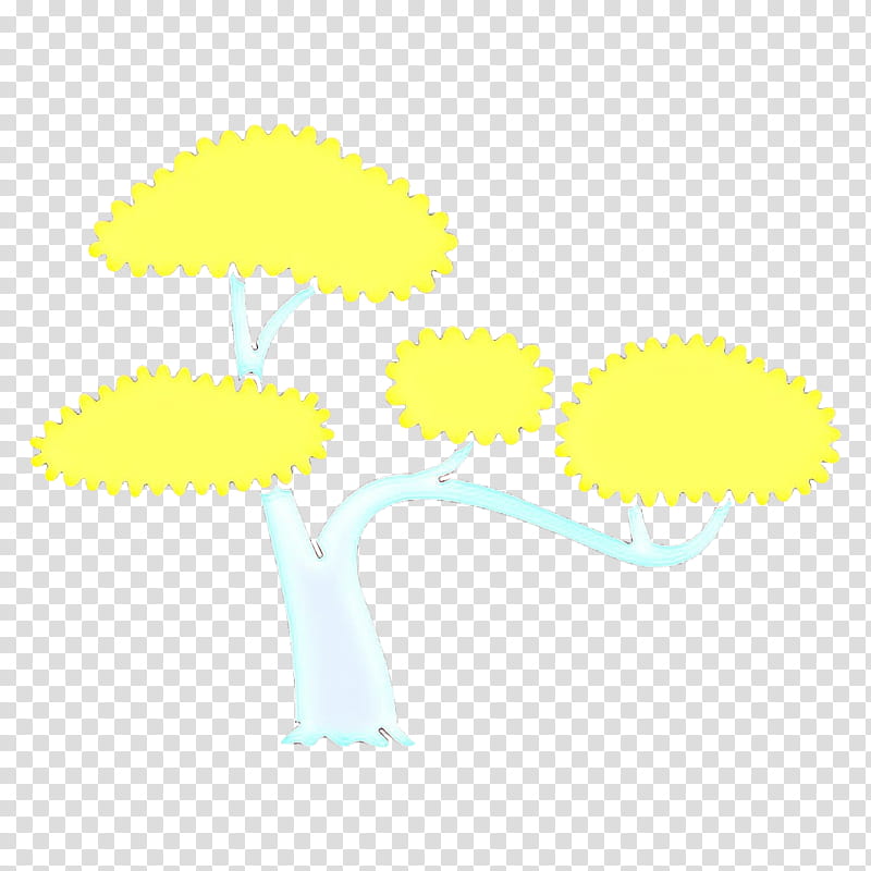 yellow dandelion tree plant cloud, Flower transparent background PNG clipart