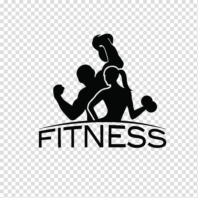 Man, Woman, Physical Fitness, Female, Black, Text, Logo, Black And White transparent background PNG clipart