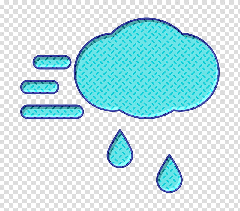 cloud icon rain icon wind icon, Aqua, Turquoise, Teal, Line, Circle transparent background PNG clipart