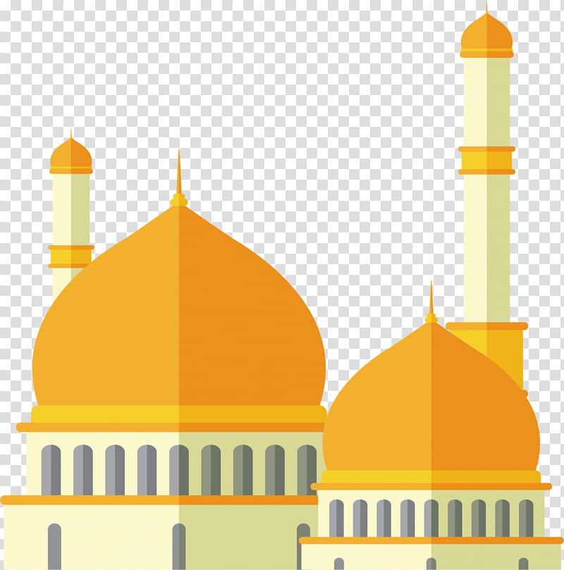 Islamic Ramadan, Mosque, Islamic Art, Islamic Architecture, Yellow, Place Of Worship, Building transparent background PNG clipart