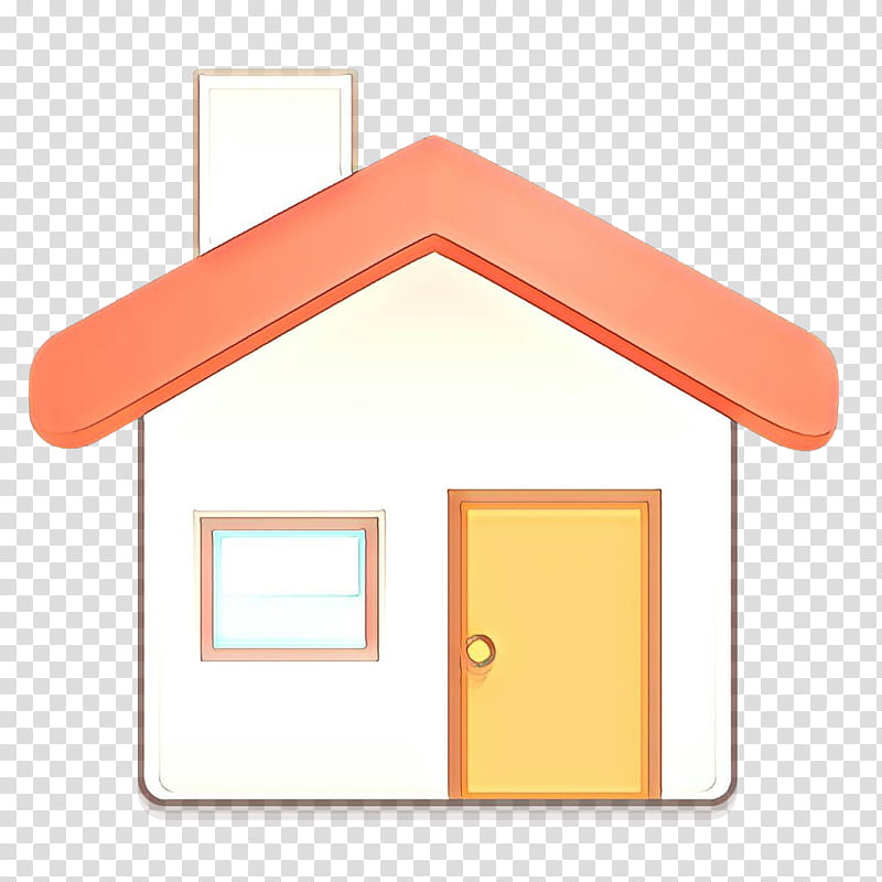 Orange, Cartoon, Property, House, Home, Roof, Ceiling transparent background PNG clipart