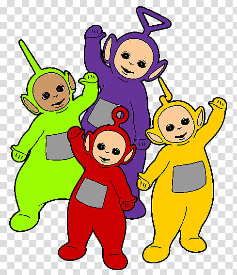 Happy People, Laalaa, Dipsy, Tinkywinky, Cartoon, Drawing, Television Show, Childrens Television Series transparent background PNG clipart