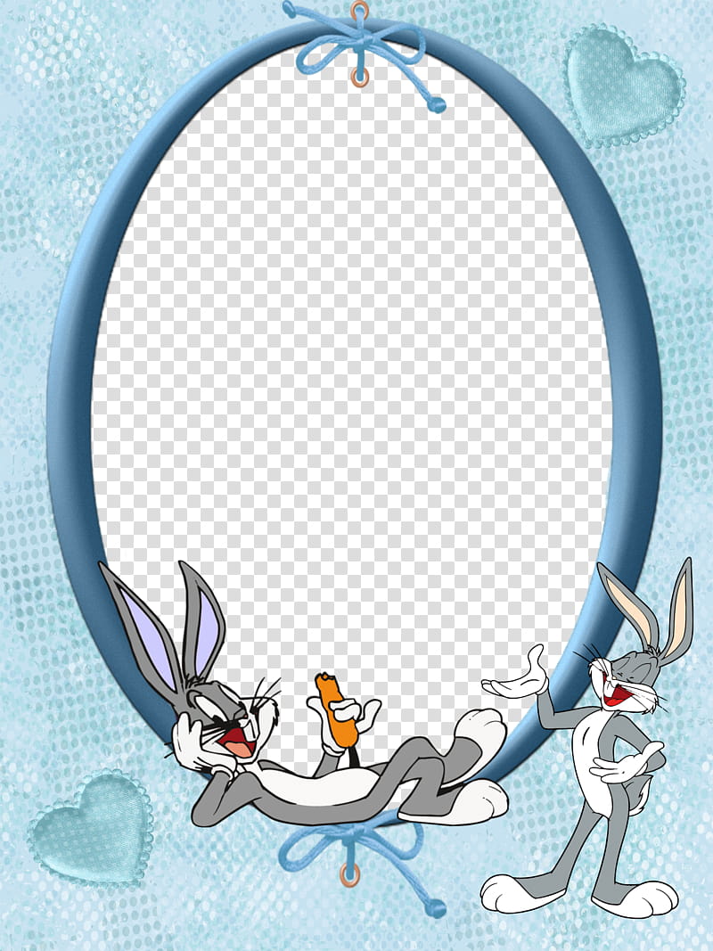 ba, Looney Tunes Bugs Bunny frame border transparent background PNG clipart