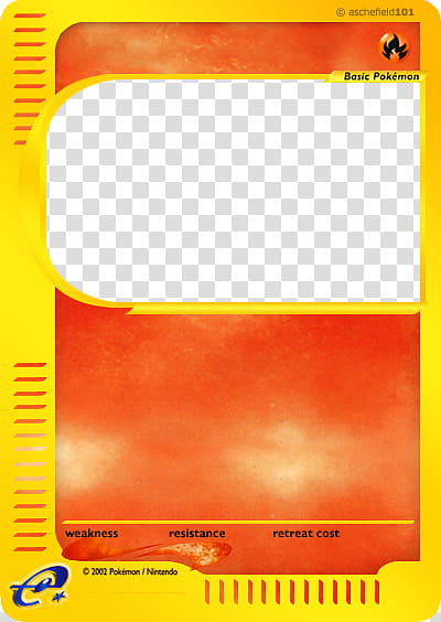 Original e Card Blank , Pokemon trading card illustration transparent background PNG clipart