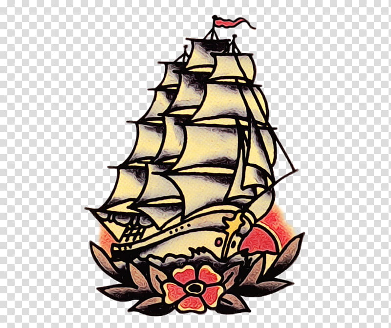 Old School Tattoos, Ship, Sailor Tattoos, Flash, Ship Canal, Swallow Tattoo, Printing, Boat transparent background PNG clipart