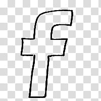 Sketchy social media icons, facebook transparent background PNG clipart