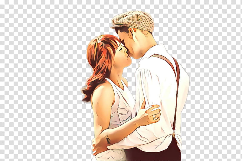 romance shoulder love interaction kiss, Cartoon, Gesture, Outerwear, Hug, Neck transparent background PNG clipart