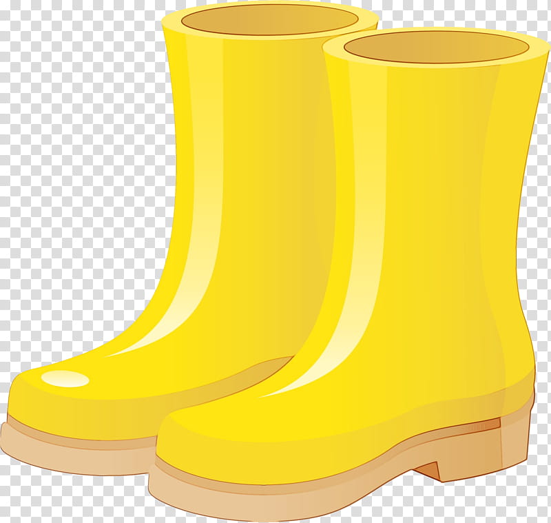 Shoe Wellington boot Cowboy Footwear, Watercolor, Paint, Wet Ink, Cowboy Boot, Shoe Boot, Snow Boot, Yellow transparent background PNG clipart