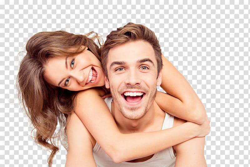 COUPLE , smiling woman hugging man transparent background PNG clipart