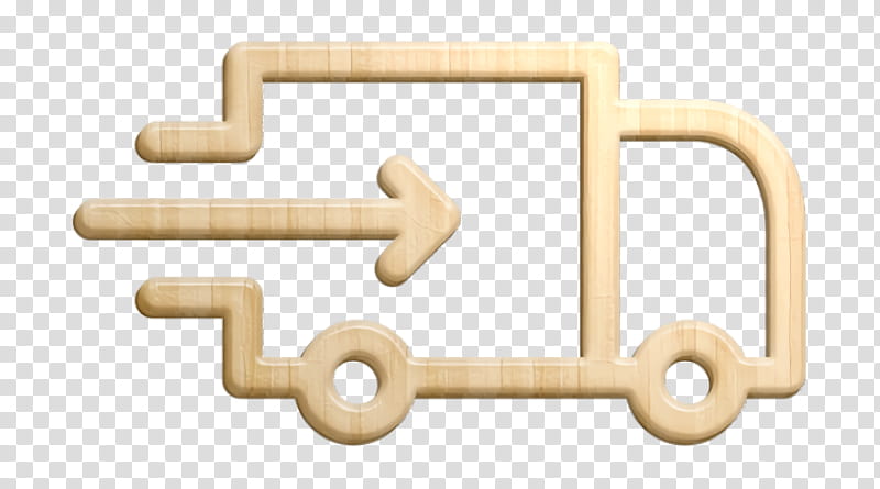 Truck icon Ecommerce Set icon transport icon, Delivery Icon, Line, Beige, Wood, Symbol transparent background PNG clipart
