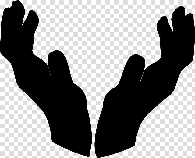 High Five, Thumb, Black White M, Hand, Hand Model, Glove, Silhouette, Line transparent background PNG clipart