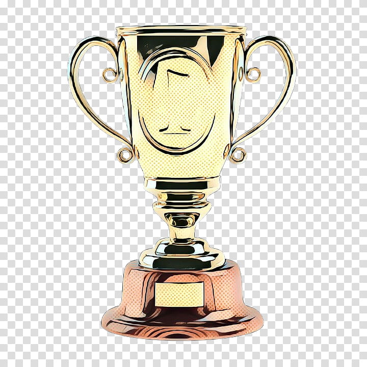 Cartoon Gold Medal, Trophy, Prize, Award Or Decoration, Ribbon, Competition, Metal, Drinkware transparent background PNG clipart