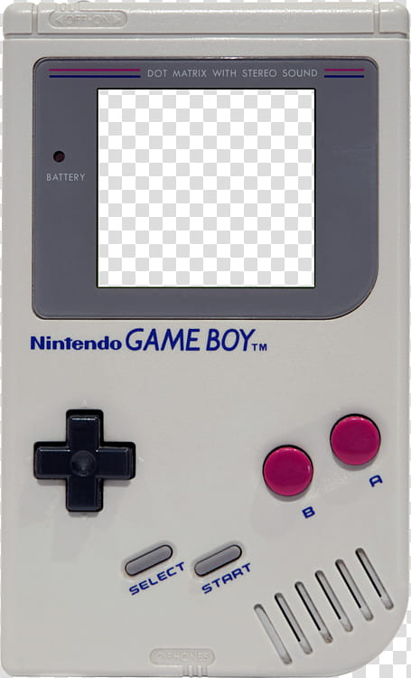 Cybertrend, white Nintendo Game Boy transparent background PNG clipart