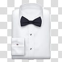 Executive, white dress shirt and black bow accent transparent background PNG clipart