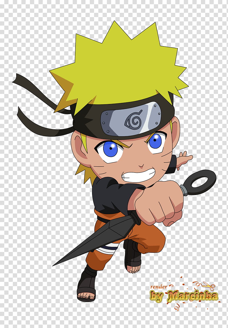 Chibi Naruto Shippuden, Uzumakii Naruto transparent background PNG clipart