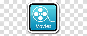 Black n Blue icon pack, Movies icon transparent background PNG clipart thumbnail