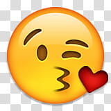 kiss emoji transparent background PNG clipart