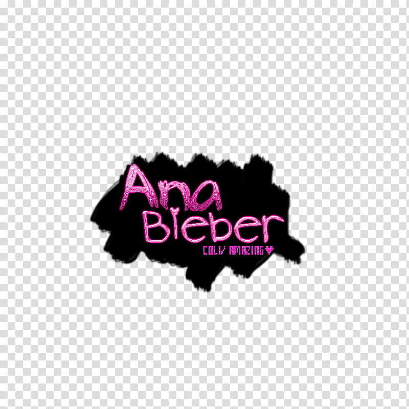 Anaa text, Ana Bieber text transparent background PNG clipart