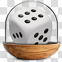 Sphere   the new variation, white and black dice illustration transparent background PNG clipart