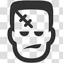 Halloween Mega, Frankenstein monster icon transparent background PNG clipart