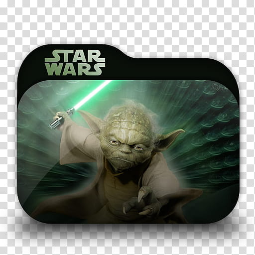 Movie Folders , Star Wars Yoda illustration transparent background PNG clipart