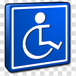 Refresh CL Icons , Accessibility, white and blue person with disability signage transparent background PNG clipart
