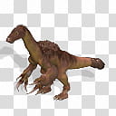 SPORE Therizinosaurus cheloniformis, brown dinosaur illustration transparent background PNG clipart