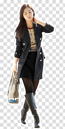 Yuri in Airport for Burberry Events  transparent background PNG clipart