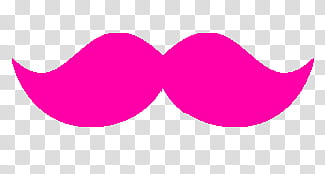 Mostachos, pink mustache transparent background PNG clipart