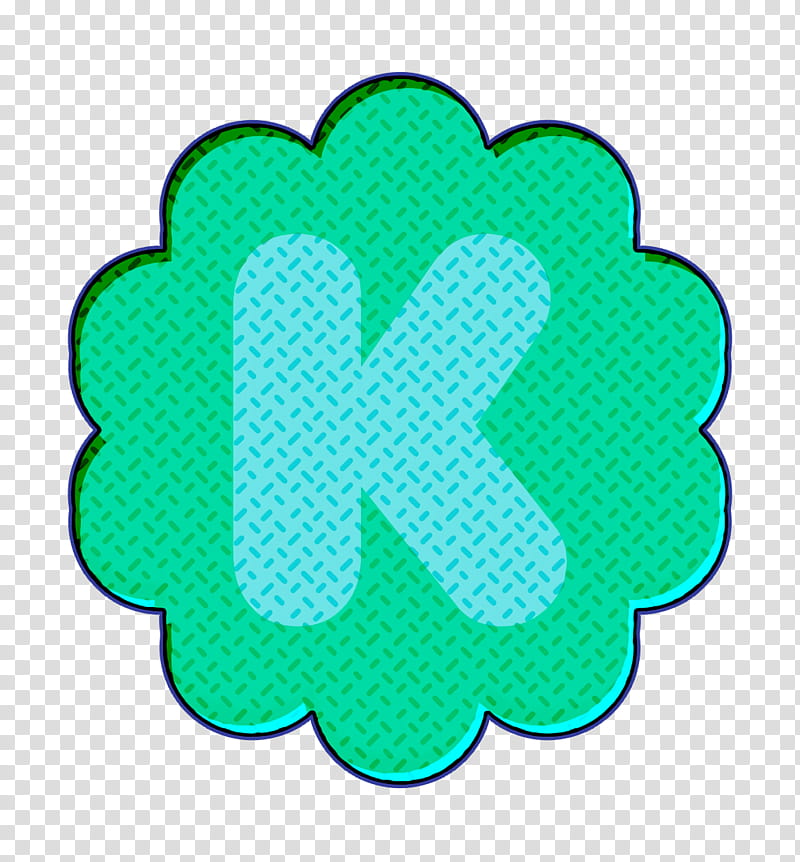 flower icon k icon kickstarter icon, Media Icon, Round Icon, Social Icon, Green, Turquoise, Aqua, Teal transparent background PNG clipart