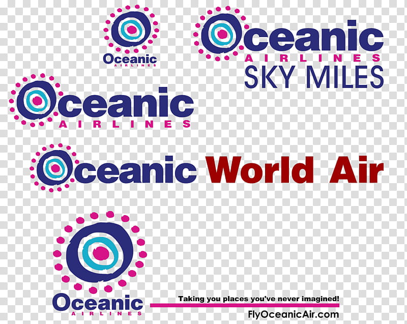 Oceanic Airline , Oceanic logo collage transparent background PNG clipart