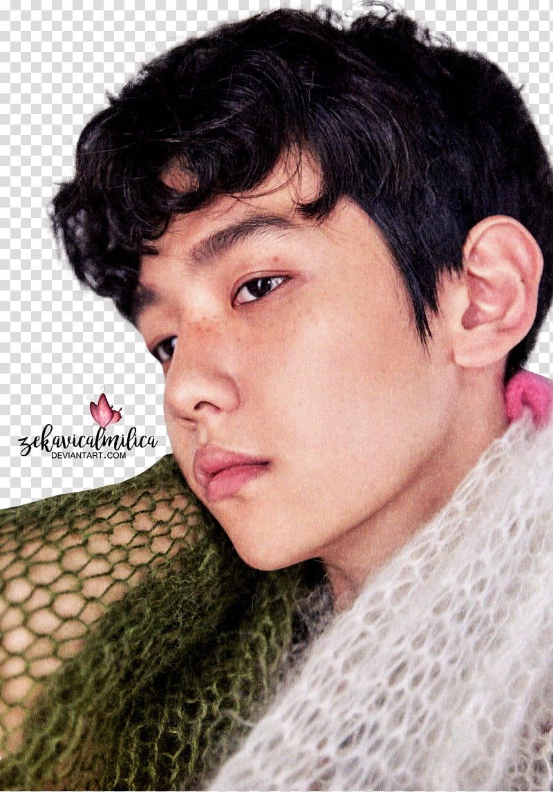 EXO Baekhyun Lucky One, man posing for transparent background PNG clipart
