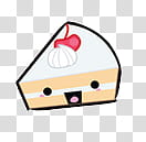 Comida Kawaii en zip, cake illustration transparent background PNG clipart