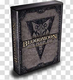 case GameIcon , ElderScrolls_Morrowind_Bloodmoon, black Bloodmoon case transparent background PNG clipart