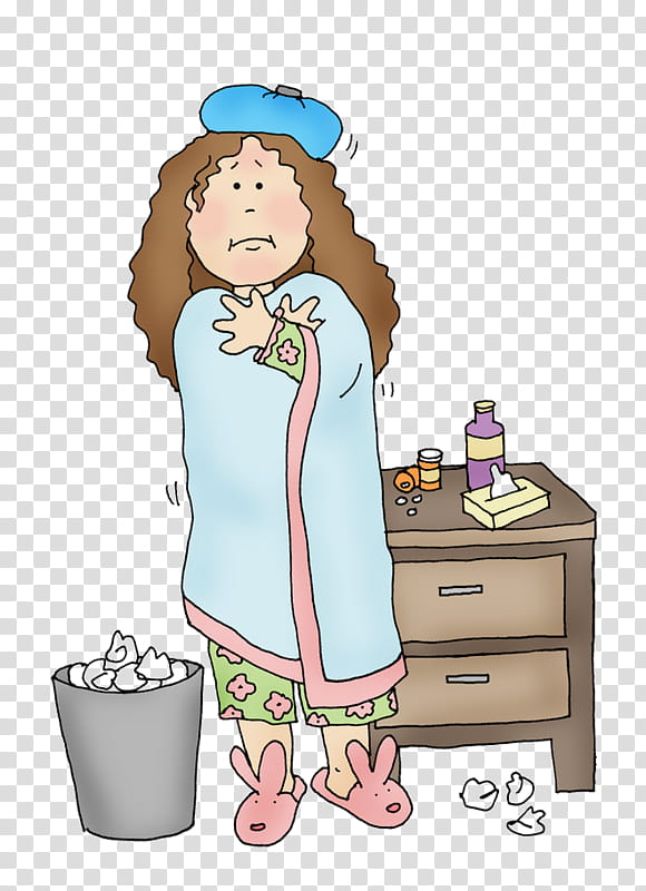 Common Cold, Influenza, Drawing, Sneeze, Cough, Cartoon, Charwoman transparent background PNG clipart