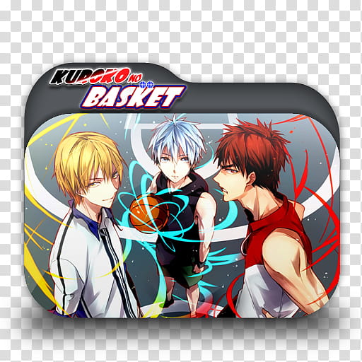 Kuroko no Basket Version  Anime Folder Icon b, Kuroko's Basketball , Kuroko no Basket graphic folder transparent background PNG clipart