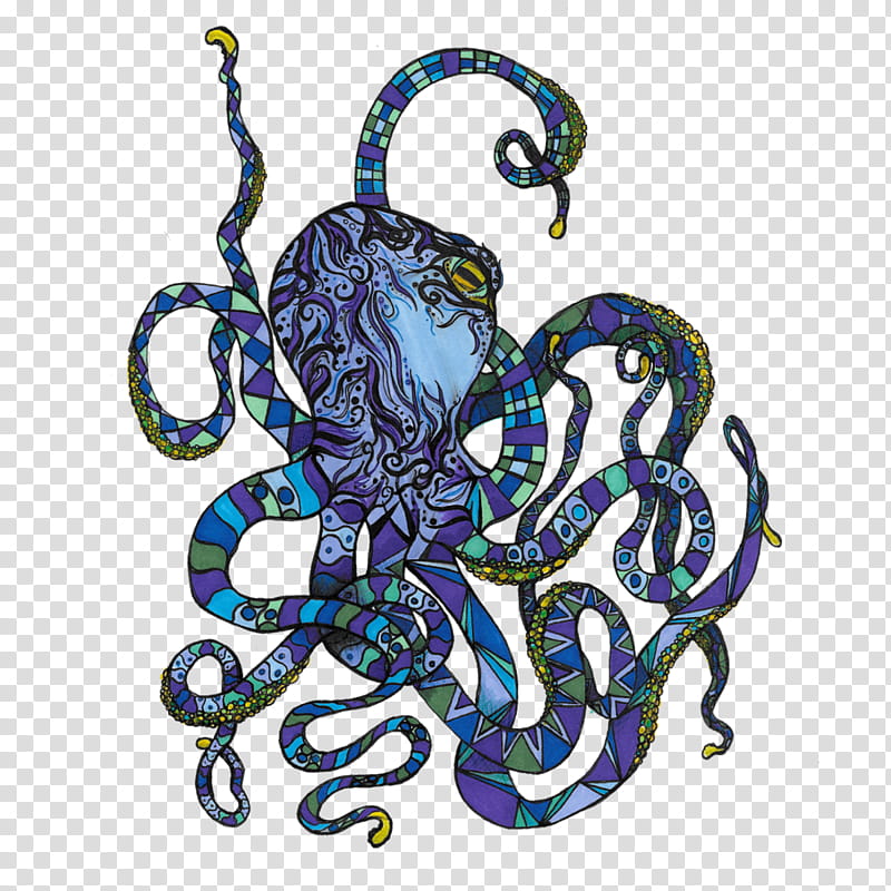 Octopus, Abziehtattoo, M, Legendary Creature, Giant Pacific Octopus, Cephalopod, Marine Invertebrates, Graphic Design transparent background PNG clipart