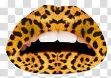 Mouths, leopard pattern lips illustration transparent background PNG clipart