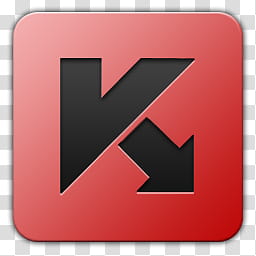 Icon , Kaspersky, square red V and arrow computer icon transparent background PNG clipart