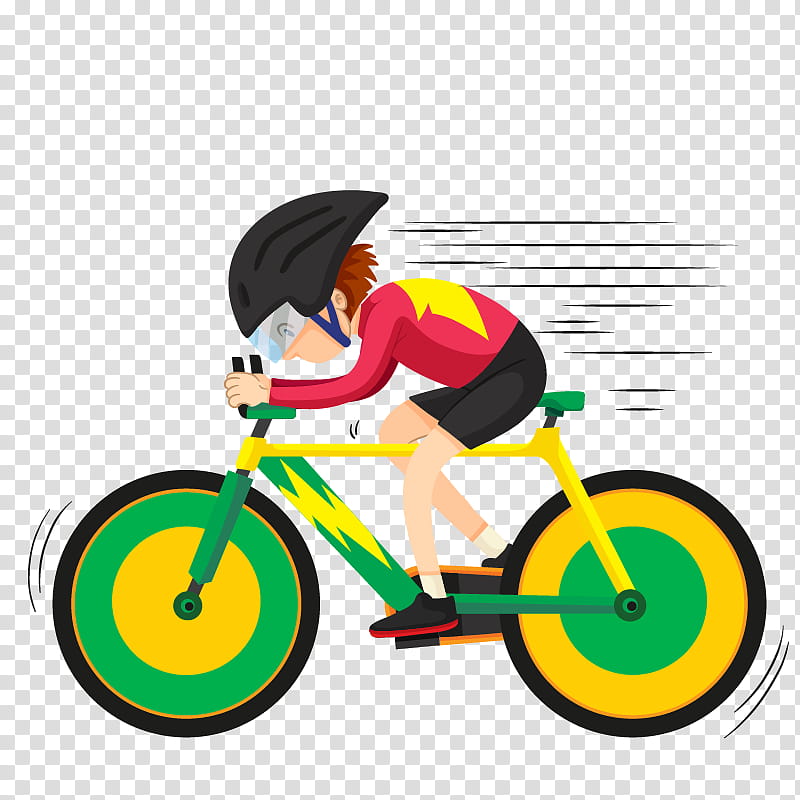 Background Red Frame, Bicycle, Cycling, Mountain Bike, Cartoon, Motorcycle, Bicycle Wheels, Yellow transparent background PNG clipart