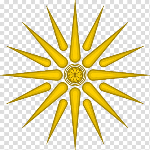 Sun Symbol, Vergina, Macedonia, Ancient Greece, Vergina Sun, Argead Dynasty, Ancient Macedonians, Larnax transparent background PNG clipart