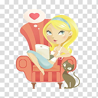 Dolls, woman sitting on sofa illustration transparent background PNG clipart