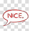 Speech Bubble, red and white nice text transparent background PNG clipart