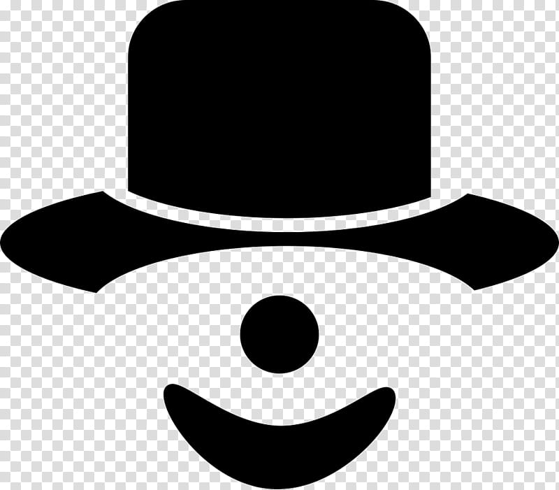 Hat, Joker, Symbol, Emoticon, Clown, Smiley, Headgear, Black And White transparent background PNG clipart
