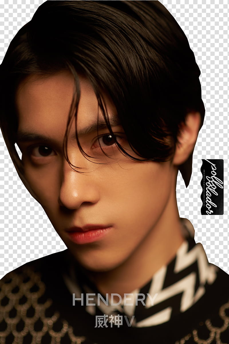Hendery NCT WayV Regular, man wearing brown and black top transparent background PNG clipart